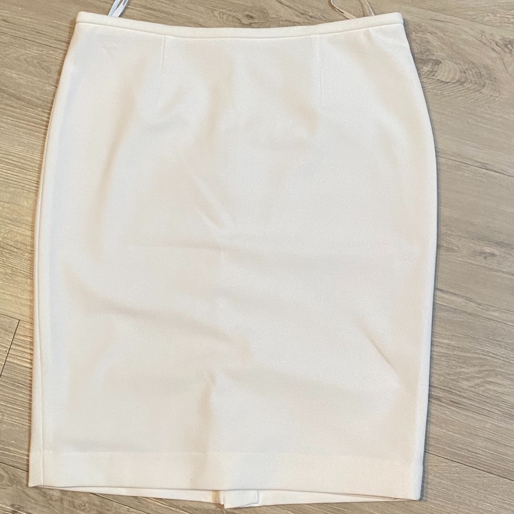 Calvin Klein White Pencil Skirt - 4P